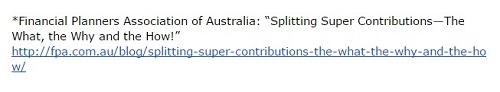 Splitting Super Contributions—The What, the Why and the How!